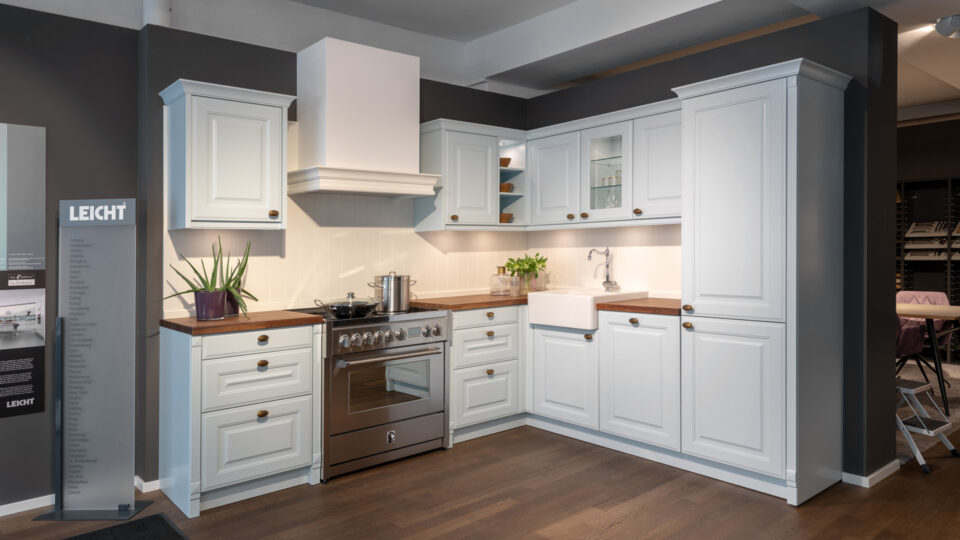 LEICHT-Musterküche im Schauraum der Firma Steffl