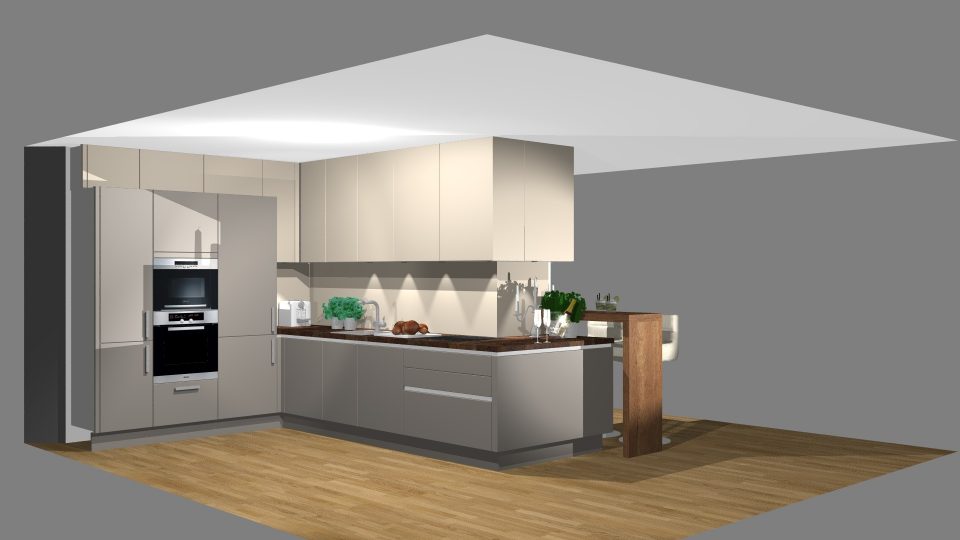 3-D-Küchenplanung, Planungsbeispiel