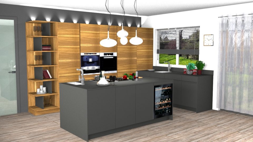 3-D-Küchenplanung, Planungsbeispiel