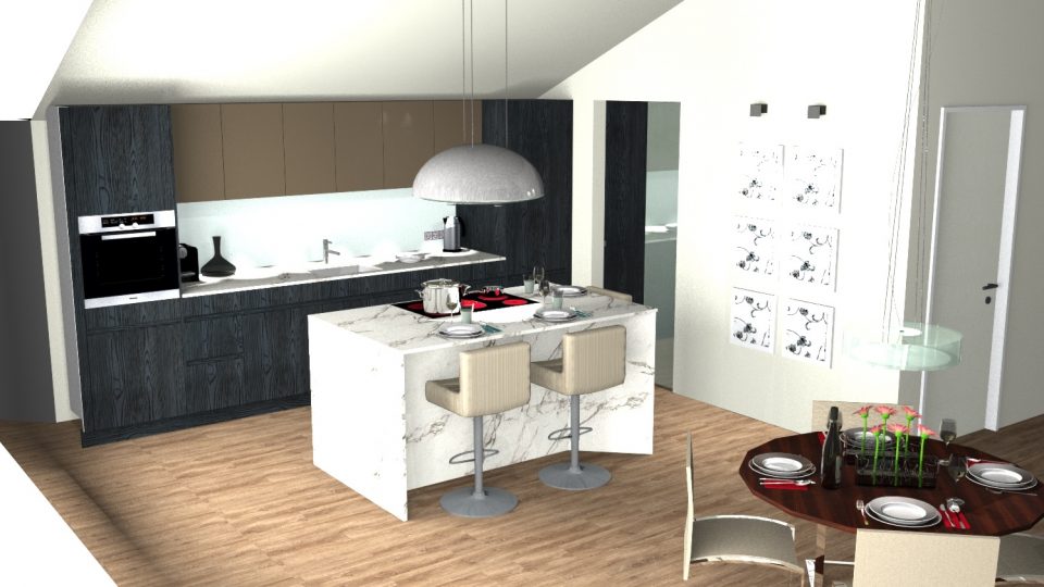 3-D-Küchenplanung, Planungsbeispiel