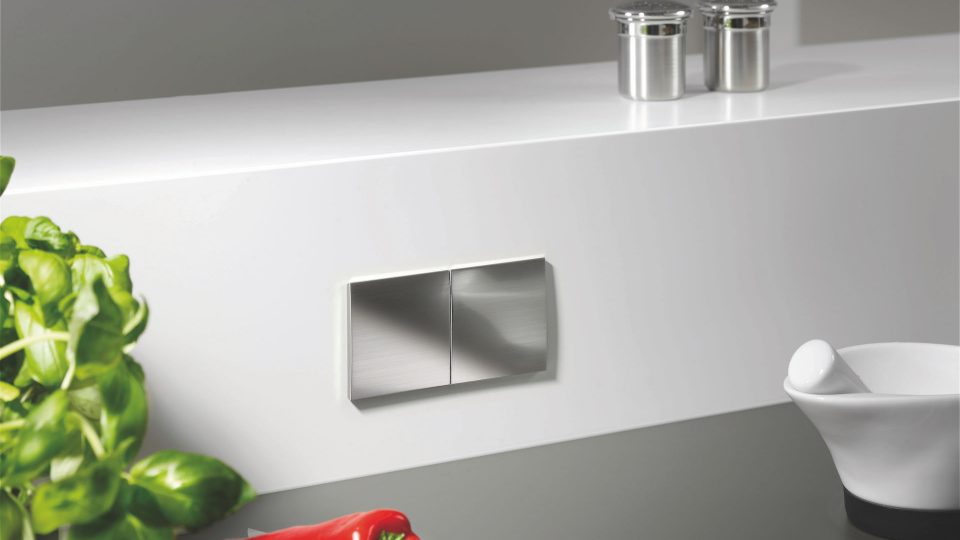 Bild, Steckdosen Due Edelstahlt von HKT