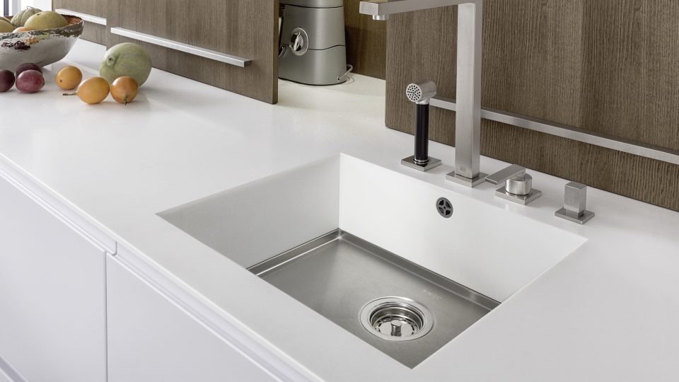 LEICHT | Pur FS Topos, Detailansicht, Spülbereich